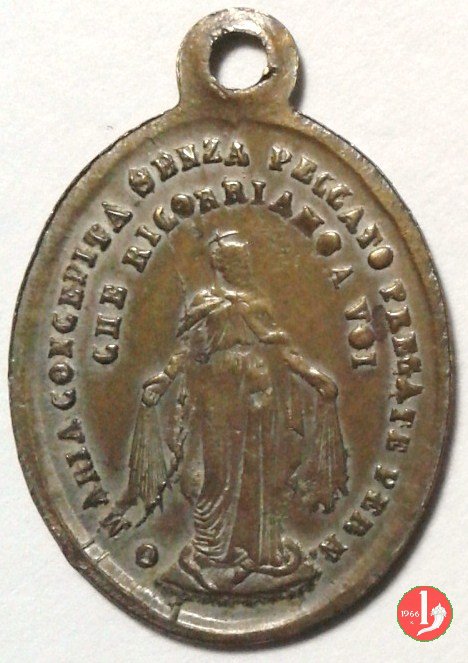 L'Immacolata - O Maria Concepita 18x12mm 1854 L'Immacolata - O Maria Concepita 18x12mm 1854