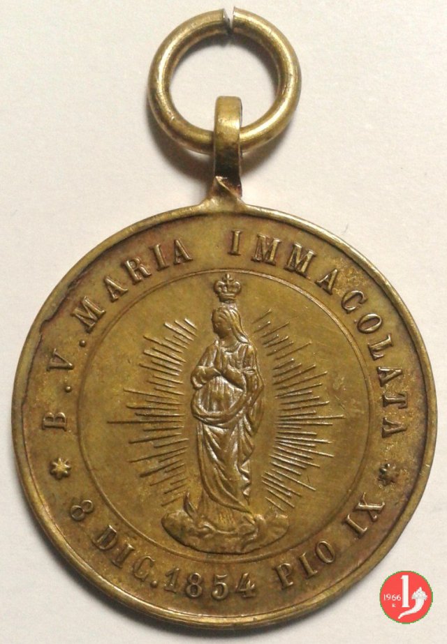 L'immacolata 1854 Pio IX -Mo483 1878 L'immacolata 1854 Pio IX -Mo483 1878