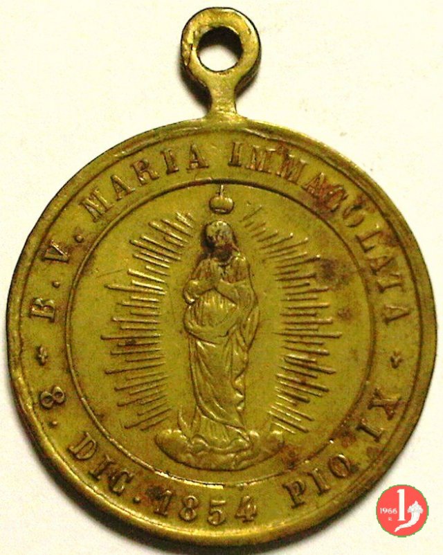 L'immacolata 1854 Pio IX -Mo482 1878 L'immacolata 1854 Pio IX -Mo482 1878