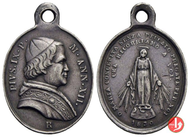 L'immacolata 24x20 mm 1858 L'immacolata 24x20 mm 1858