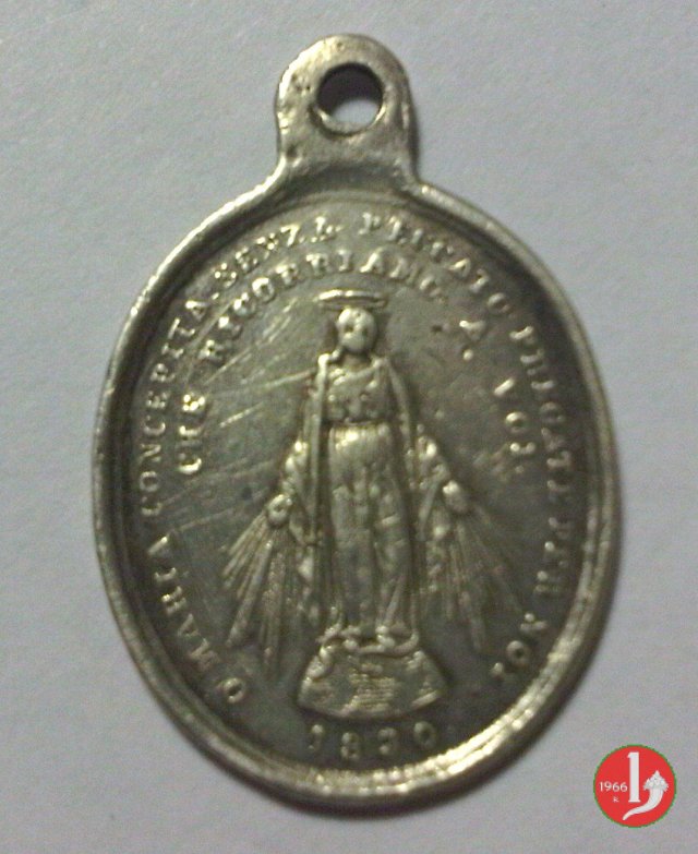 L'immacolata 24x20 mm 1858 L'immacolata 24x20 mm 1858