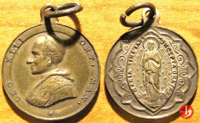 L'immacolata - O Maria Sine Labe 21mm 1878 L'immacolata - O Maria Sine Labe 21mm 1878