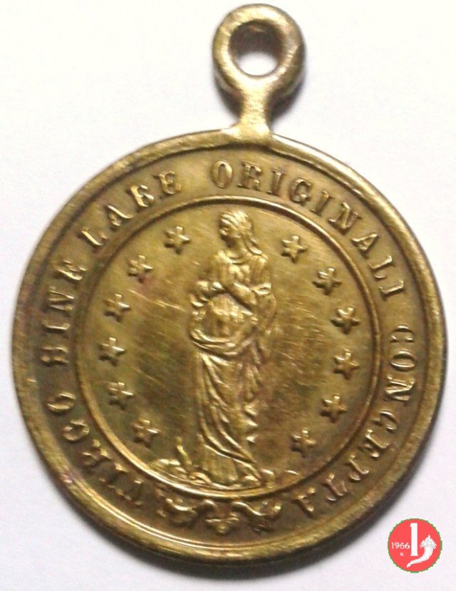 L'immacolata - Virgo Sinelabe 21mm 1878 L'immacolata - Virgo Sinelabe 21mm 1878