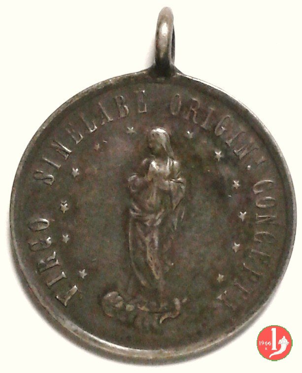 L'immacolata - Virgo Sinelabe 22mm 1878 L'immacolata - Virgo Sinelabe 22mm 1878