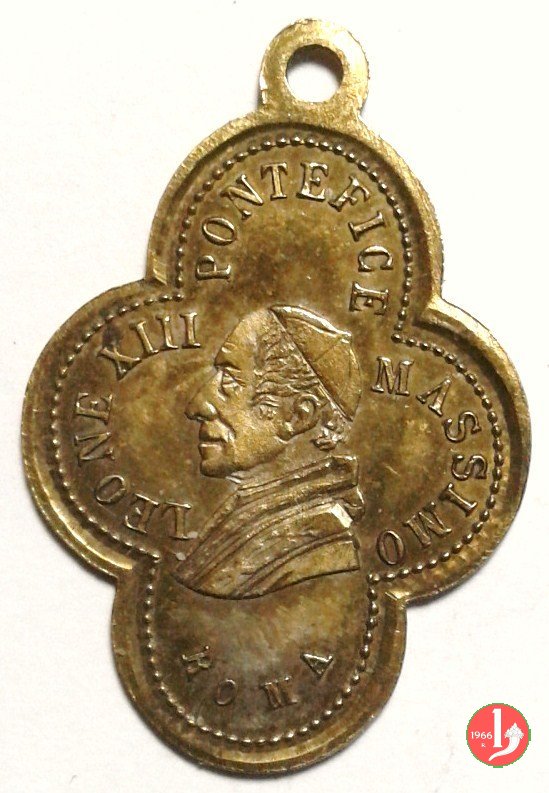 L'immacolata quadrilobata 25x20mm 1878 L'immacolata quadrilobata 25x20mm 1878