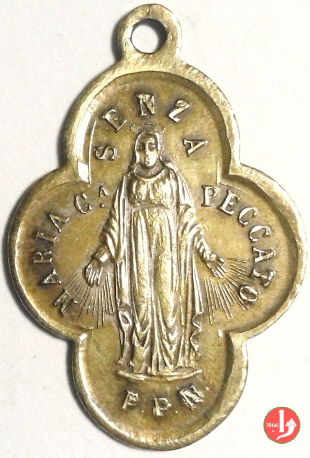 L'immacolata quadrilobata 25x20mm 1978 L'immacolata quadrilobata 25x20mm 1978