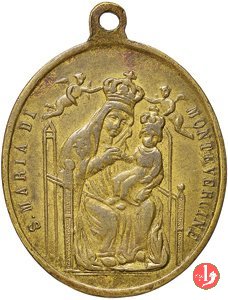 Maria SS. di Montevergine 35x30mm 1890 Maria SS. di Montevergine 35x30mm 1890
