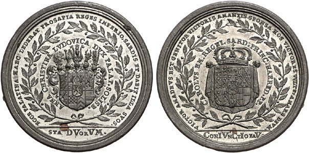 Matrimonio con Anna Ludovica Cristina 1722 1722 Matrimonio con Anna Ludovica Cristina 1722 1722