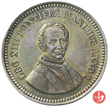 24-Medaglia o Gettone da 5 Lire 1878 (Bruxelles) 24-Medaglia o Gettone da 5 Lire 1878 (Bruxelles)