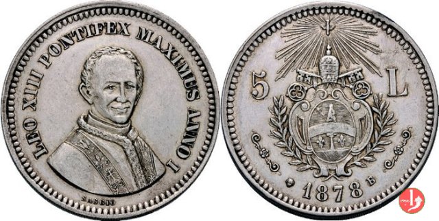 24-Medaglia o Gettone da 5 Lire 1878 (Bruxelles) 24-Medaglia o Gettone da 5 Lire 1878 (Bruxelles)