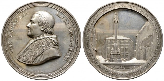 Monumento B.V. in P.za di Spagna -B3 1876 (Roma) Monumento B.V. in P.za di Spagna -B3 1876 (Roma)
