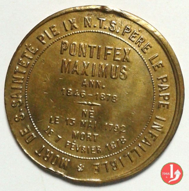 Mort de S. Saintete -B12 1878 Mort de S. Saintete -B12 1878