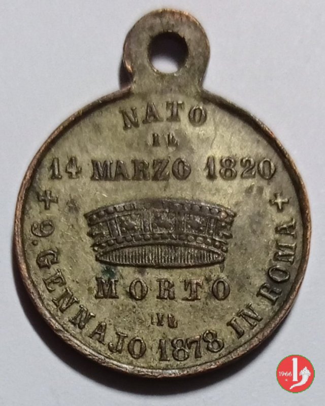 Morte di VE II - Corona Ferrea 1878 Morte di VE II - Corona Ferrea 1878