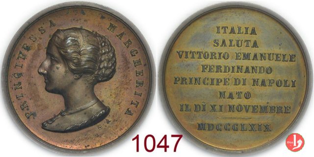 Nascita di Vittorio Emanuele 11-11-1869 1869 Nascita di Vittorio Emanuele 11-11-1869 1869