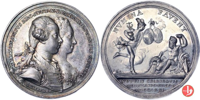 Nozze di Ferdinando e Beatrice d'Este 1771 -B209 1771 (Vienna) Nozze di Ferdinando e Beatrice d'Este 1771 -B209 1771 (Vienna)