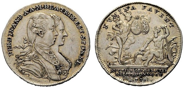 Nozze di Ferdinando e Beatrice d'Este 1771 -B210 1771 Nozze di Ferdinando e Beatrice d'Este 1771 -B210 1771