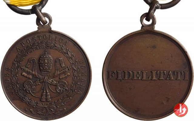 Onorificenza di Gaeta -Fidelitati -B111 1848 Onorificenza di Gaeta -Fidelitati -B111 1848