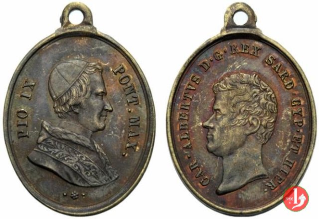 Pio IX e Carlo Alberto -B20 1846 Pio IX e Carlo Alberto -B20 1846