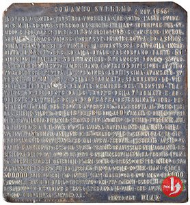 Placchetta Comunicato della Vittoria del Gen. Diaz 1918 1918 Placchetta Comunicato della Vittoria del Gen. Diaz 1918 1918