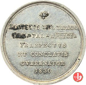 Prefetto e Governatore Mons. Del Drago -Bo95 1830 (Roma) Prefetto e Governatore Mons. Del Drago -Bo95 1830 (Roma)