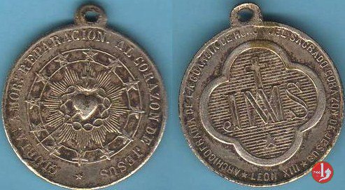 Premio Guardia de Honor S. Corazon -Mo458 1878 Premio Guardia de Honor S. Corazon -Mo458 1878
