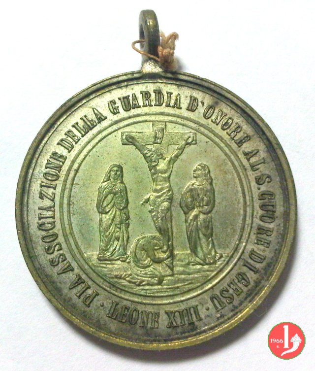 Premio Guardia d'onore al Sacro Cuore -Mo456-457 1878 Premio Guardia d'onore al Sacro Cuore -Mo456-457 1878