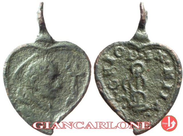 Reliquia del S. Chiodo a cuore 1650 Reliquia del S. Chiodo a cuore 1650