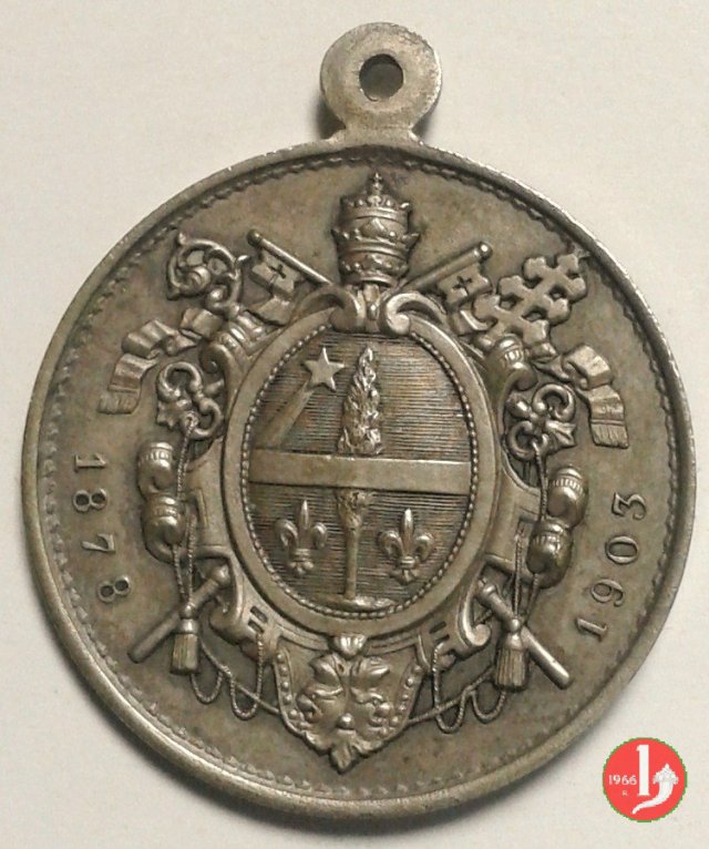 21- Ricordo del Pontificato - Stemma 26mm -Mo421 1903 21- Ricordo del Pontificato - Stemma 26mm -Mo421 1903