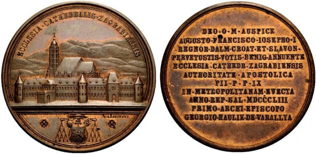 Ripristino Arcivescovato di Zagabria -B17 1853 Ripristino Arcivescovato di Zagabria -B17 1853