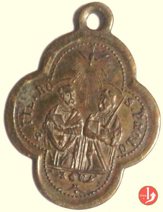 SS. Apostoli quadrilobata 15x22mm 1878 SS. Apostoli quadrilobata 15x22mm 1878