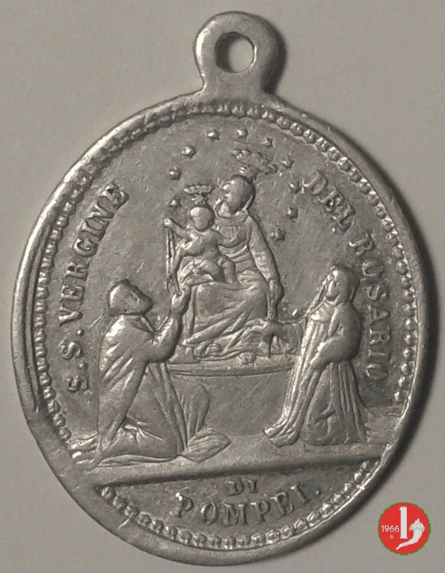 S.S. Vergine del Rosario di Pompei 24x20mm 1878 S.S. Vergine del Rosario di Pompei 24x20mm 1878