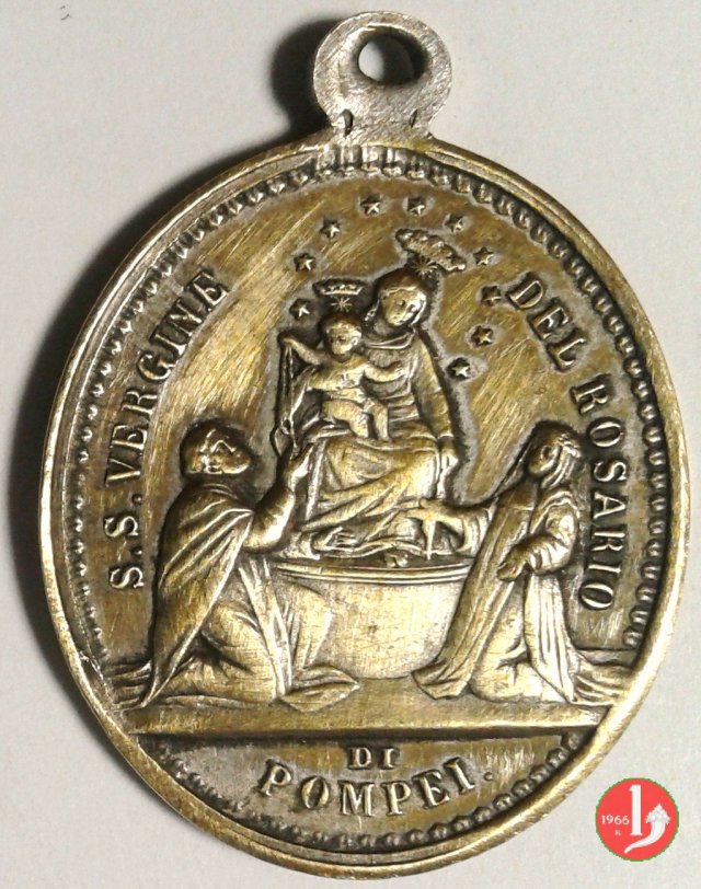 S.S. Vergine del Rosario di Pompei 24x20mm 1878 S.S. Vergine del Rosario di Pompei 24x20mm 1878