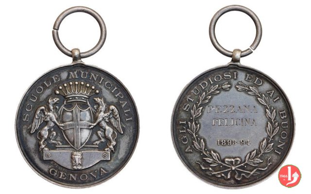 Scuole Municipali - Agli Studiosi e ai Buoni 1894 Scuole Municipali - Agli Studiosi e ai Buoni 1894
