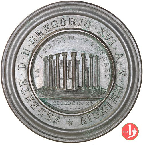 Pontificia Accademia di Archeologia-Tempio di Vesta -Bo163 1835 Pontificia Accademia di Archeologia-Tempio di Vesta -Bo163 1835