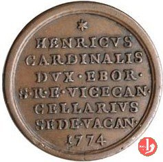 Vice Cancelliere Card. Duca di York -Bo72 1774 (Roma) Vice Cancelliere Card. Duca di York -Bo72 1774 (Roma)