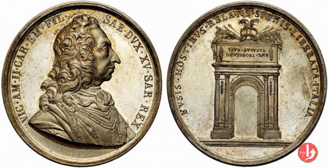 Vittorio Amedeo II 1675-1730 -UdS74a 1865 (Torino) Vittorio Amedeo II 1675-1730 -UdS74a 1865 (Torino)