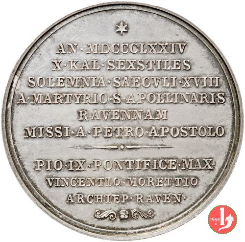 XVIII centenario martirio S. Apollinare -B6 1874 XVIII centenario martirio S. Apollinare -B6 1874
