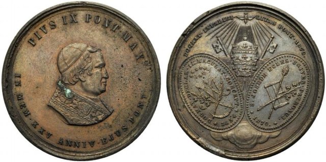 XXV anno di Pontificato -B- 1870 XXV anno di Pontificato -B- 1870