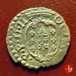 quattrino con stemma ovale e S. Ilario 1551-1585 (Parma) quattrino con stemma ovale e S. Ilario 1551-1585 (Parma)