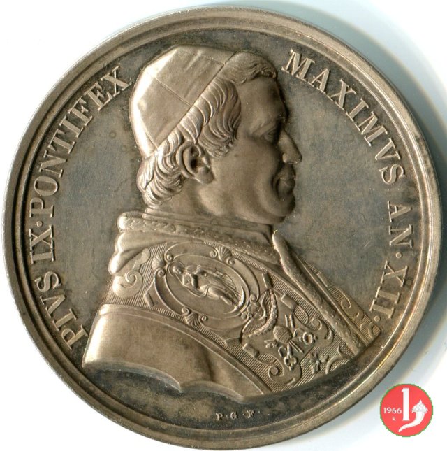 A. XII -Prima ferrovia Pontificia 1857 (Roma) A. XII -Prima ferrovia Pontificia 1857 (Roma)