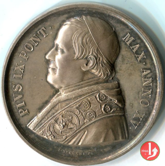 A. XV -La Cattedra di S. Pietro 1860 (Roma) A. XV -La Cattedra di S. Pietro 1860 (Roma)