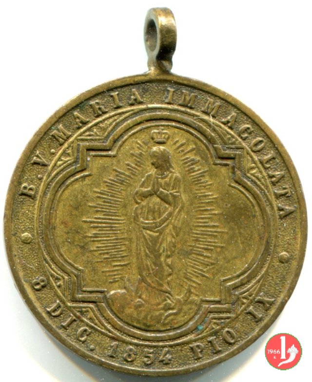 L'immacolata 1854 Pio IX 1878 L'immacolata 1854 Pio IX 1878