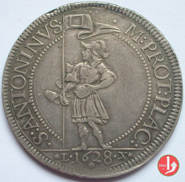 scudo da 6 lire 1628 (Piacenza) scudo da 6 lire 1628 (Piacenza)