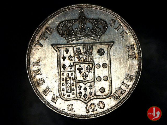 Piastra da 120 Grana 1859 (Napoli) Piastra da 120 Grana 1859 (Napoli)