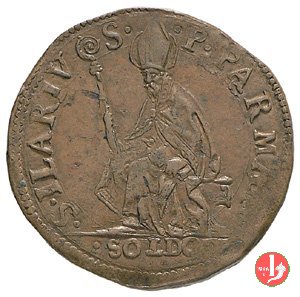 1 soldo con San Ilario 1624-1636 (Parma) 1 soldo con San Ilario 1624-1636 (Parma)