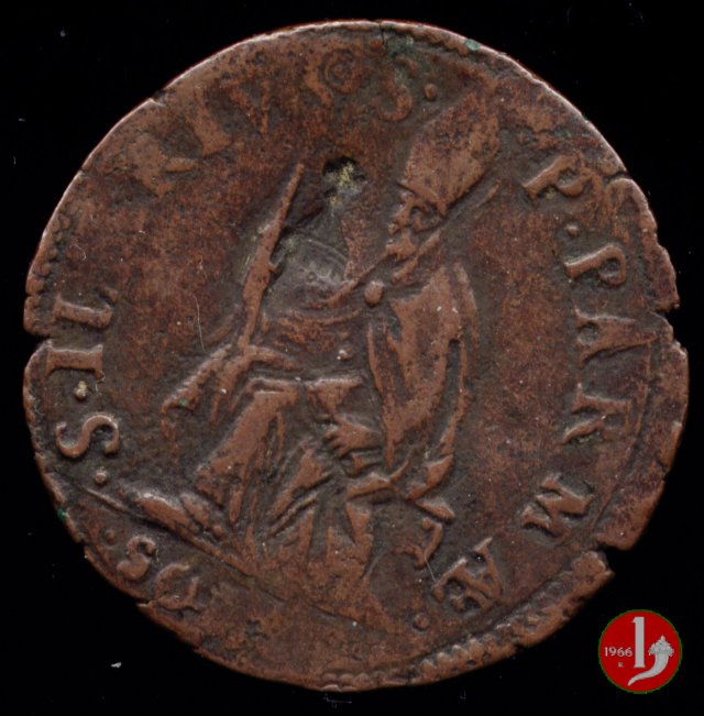 1 soldo con San Ilario 1624-1636 (Parma) 1 soldo con San Ilario 1624-1636 (Parma)