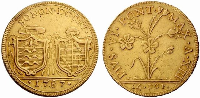 4 doppie romane 1787 (Bologna) 4 doppie romane 1787 (Bologna)