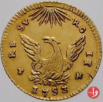 1 oncia (1752-1758) 1752 (Palermo) 1 oncia (1752-1758) 1752 (Palermo)