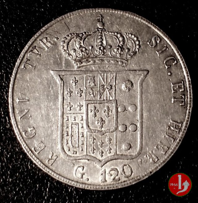 Piastra da 120 Grana 1856 (Napoli) Piastra da 120 Grana 1856 (Napoli)