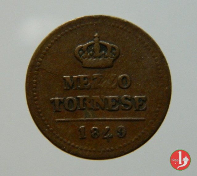½ Tornese 1849 (Napoli) ½ Tornese 1849 (Napoli)